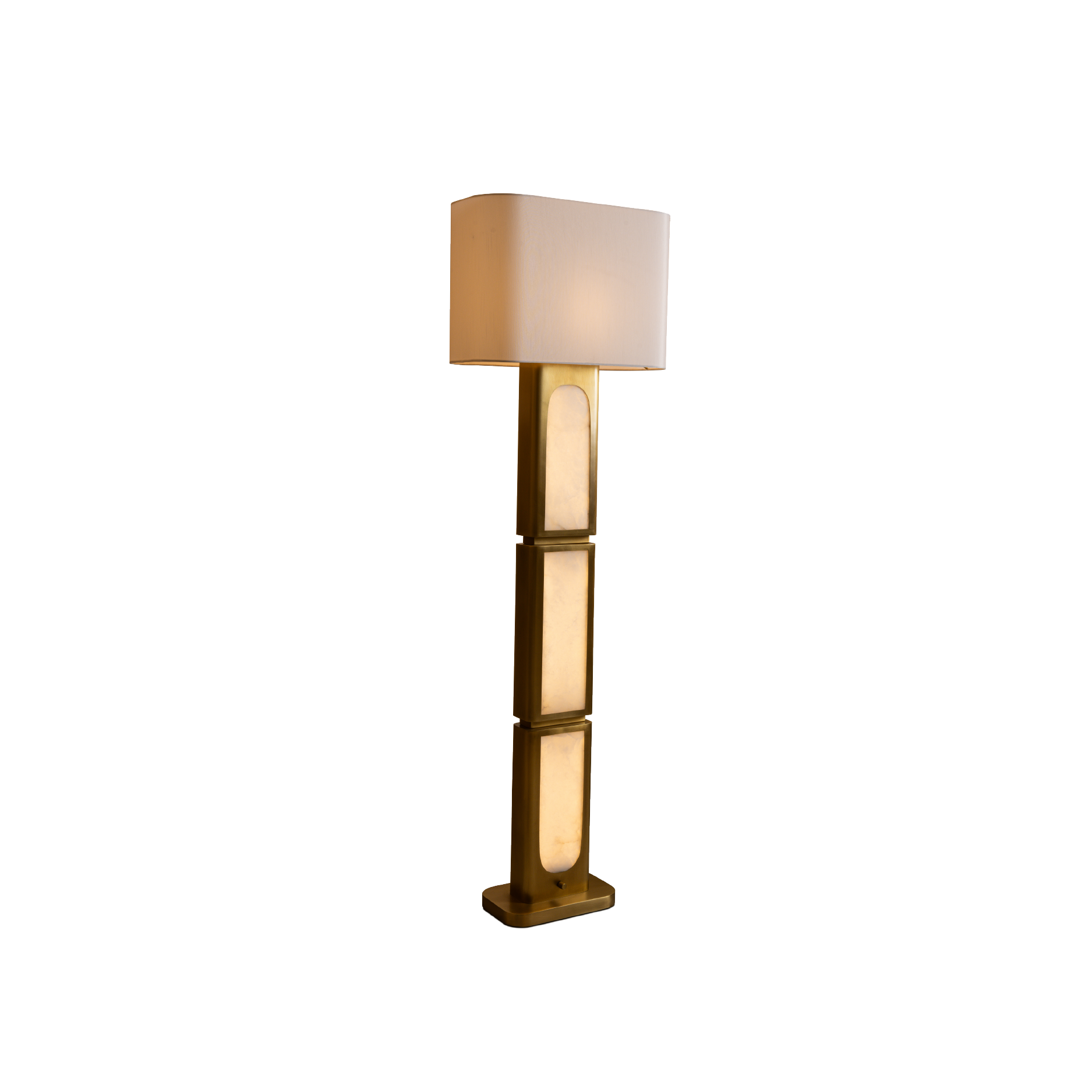 LAMPA PODŁOGOWA MOON ALABASTER