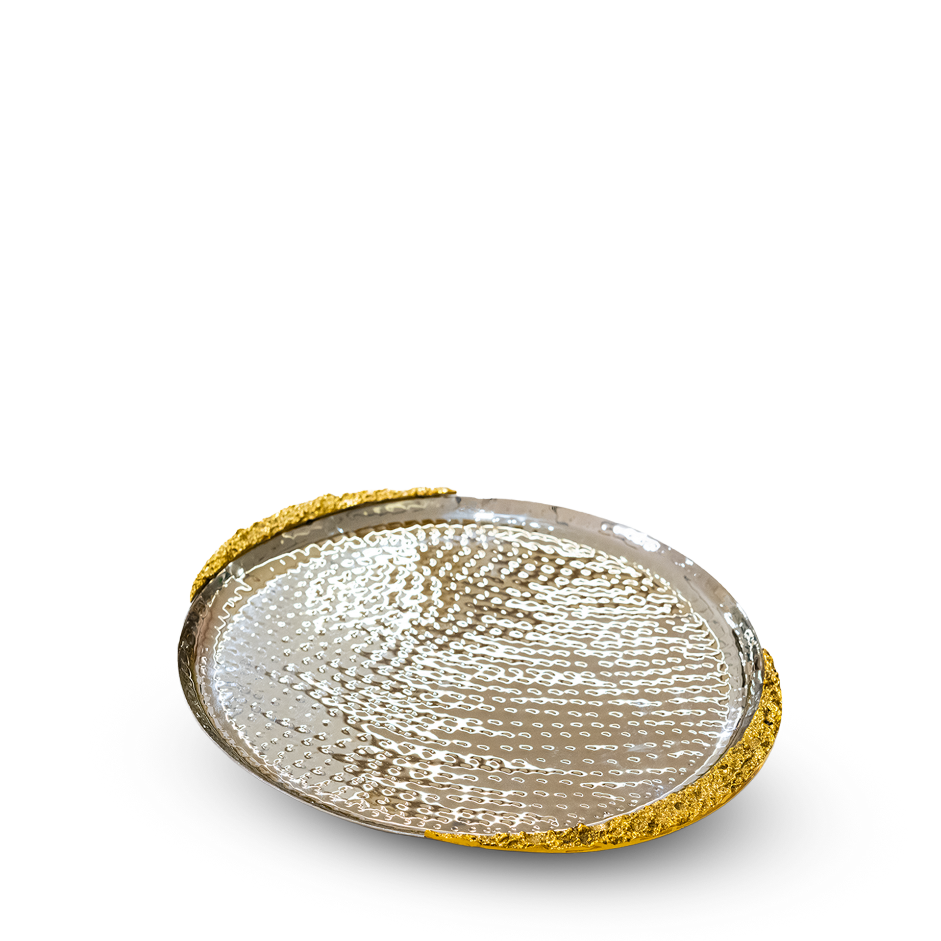 ROUND TRAY WITH MOON HANDLE